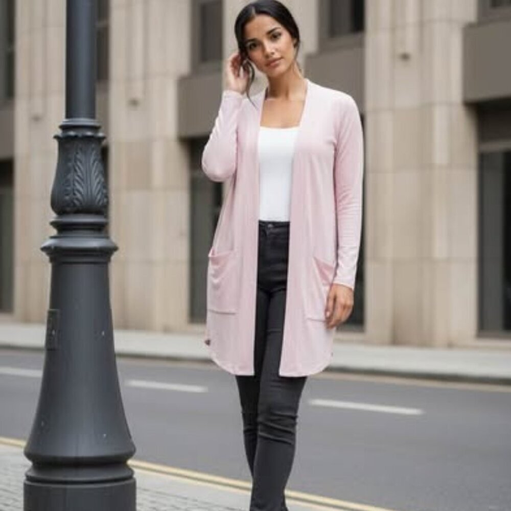 PRETTY IN PINK CARDIGAN SWEATER